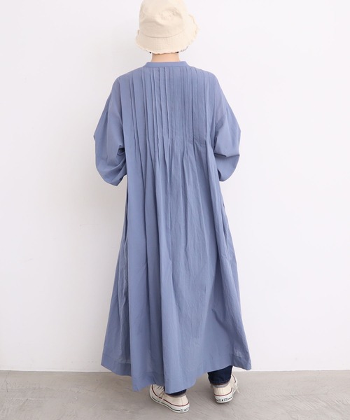 l'atelier du savon(アトリエドサボン)の「●ふとほそタック ワンピース(シャツワンピース・レディース・サックスブルー/ブラック/レッド・FREE)」の19枚目の写真