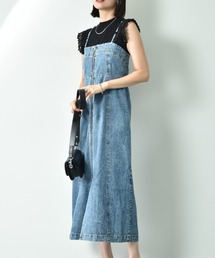 INTERPLANET | デニムZIPキャミワンピース(ワンピース)