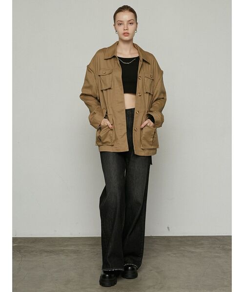 EMODA（エモダ）の「アウトポケット2WAYシャツジャケット（その他アウター・レディース・ベージュ/ブラック/アイボリー・FREE）」の19枚目の写真