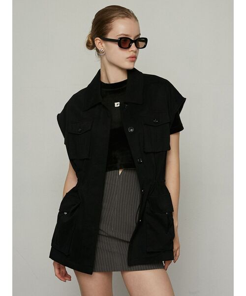 EMODA（エモダ）の「アウトポケット2WAYシャツジャケット（その他アウター・レディース・ベージュ/ブラック/アイボリー・FREE）」の21枚目の写真