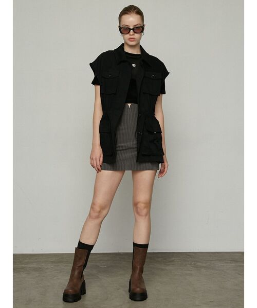 EMODA（エモダ）の「アウトポケット2WAYシャツジャケット（その他アウター・レディース・ベージュ/ブラック/アイボリー・FREE）」の22枚目の写真