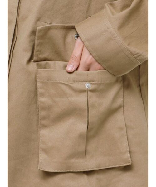 EMODA（エモダ）の「アウトポケット2WAYシャツジャケット（その他アウター・レディース・ベージュ/ブラック/アイボリー・FREE）」の14枚目の写真