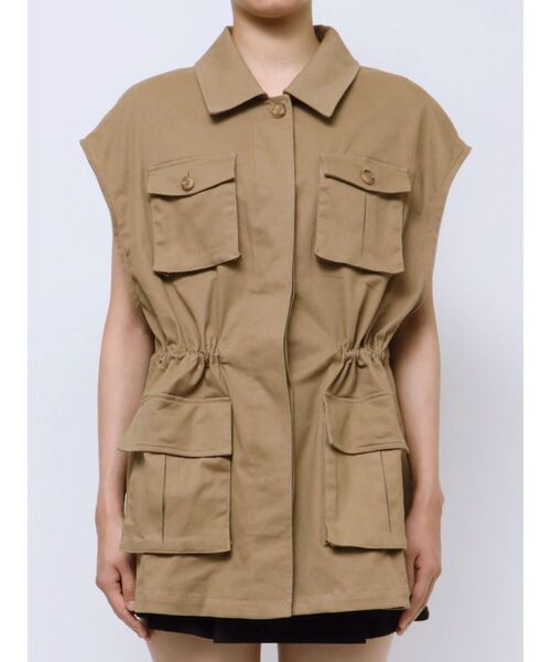 EMODA（エモダ）の「アウトポケット2WAYシャツジャケット（その他アウター・レディース・ベージュ/ブラック/アイボリー・FREE）」の14枚目の写真