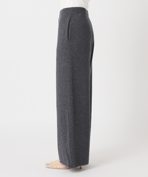 plage(プラージュ)の「Wide Straight ニット パンツ(その他パンツ・レディース・チャコールグレー/ベージュ・36/38)」の7枚目の写真