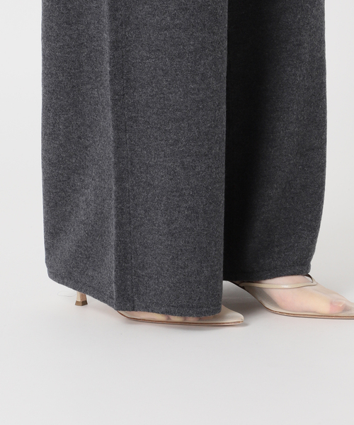 plage(プラージュ)の「Wide Straight ニット パンツ(その他パンツ・レディース・チャコールグレー/ベージュ・36/38)」の12枚目の写真