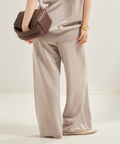 セール】Wide Straight ニット パンツ（その他パンツ）｜Plage  