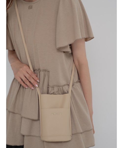 JUMELLE（ジュメロ）の「【スマホショルダー】shoulder mini bag（ショルダーバッグ・レディース・ホワイト/シルバー/レッド/ベージュ・FREE）」の2枚目の写真