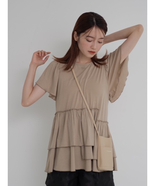 JUMELLE（ジュメロ）の「【スマホショルダー】shoulder mini bag（ショルダーバッグ・レディース・ホワイト/シルバー/レッド/ベージュ・FREE）」の6枚目の写真