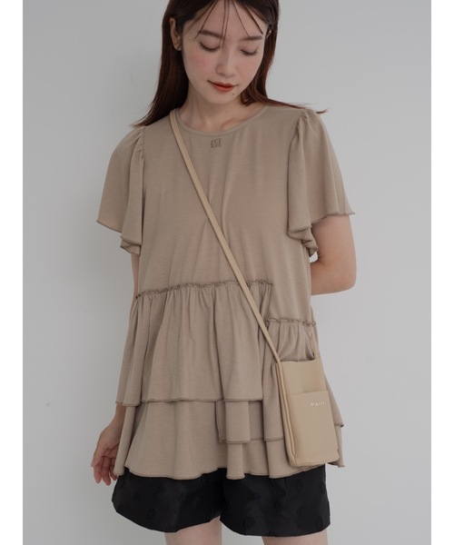 JUMELLE（ジュメロ）の「【スマホショルダー】shoulder mini bag（ショルダーバッグ・レディース・ホワイト/シルバー/レッド/ベージュ・FREE）」の7枚目の写真