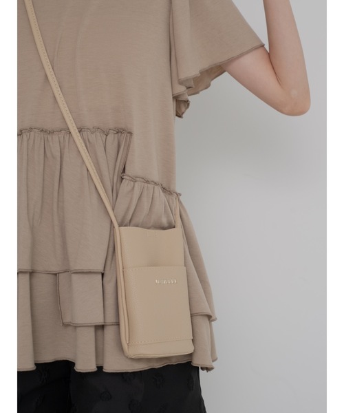 JUMELLE（ジュメロ）の「【スマホショルダー】shoulder mini bag（ショルダーバッグ・レディース・ホワイト/シルバー/レッド/ベージュ・FREE）」の8枚目の写真