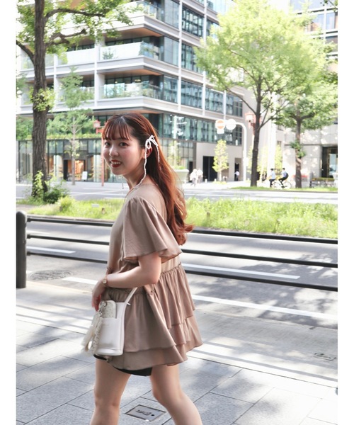 JUMELLE（ジュメロ）の「【スマホショルダー】shoulder mini bag（ショルダーバッグ・レディース・ホワイト/シルバー/レッド/ベージュ・FREE）」の22枚目の写真