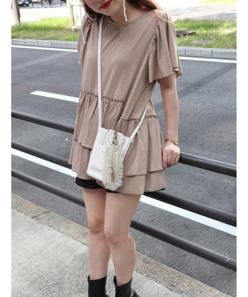 JUMELLE（ジュメロ）の「【スマホショルダー】shoulder mini bag（ショルダーバッグ・レディース・ホワイト/シルバー/レッド/ベージュ・FREE）」の18枚目の写真