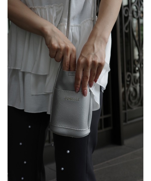 JUMELLE（ジュメロ）の「【スマホショルダー】shoulder mini bag（ショルダーバッグ・レディース・ホワイト/シルバー/レッド/ベージュ・FREE）」の15枚目の写真
