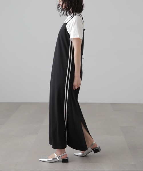 FREE'S MART（フリーズマート）の「サイドラインキャミワンピース（ワンピース・レディース・ネイビー/ブラック・SMALL/MEDIUM）」の5枚目の写真