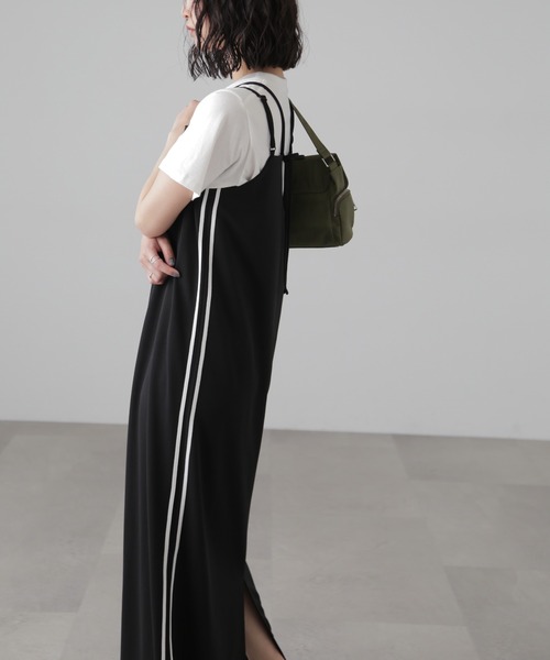 FREE'S MART（フリーズマート）の「サイドラインキャミワンピース（ワンピース・レディース・ネイビー/ブラック・SMALL/MEDIUM）」の8枚目の写真