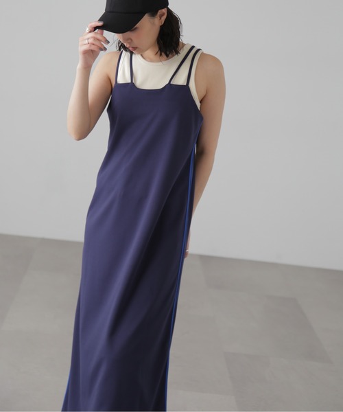 FREE'S MART（フリーズマート）の「サイドラインキャミワンピース（ワンピース・レディース・ネイビー/ブラック・SMALL/MEDIUM）」の18枚目の写真