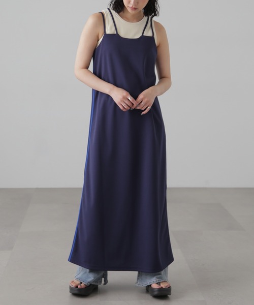 FREE'S MART（フリーズマート）の「サイドラインキャミワンピース（ワンピース・レディース・ネイビー/ブラック・SMALL/MEDIUM）」の21枚目の写真