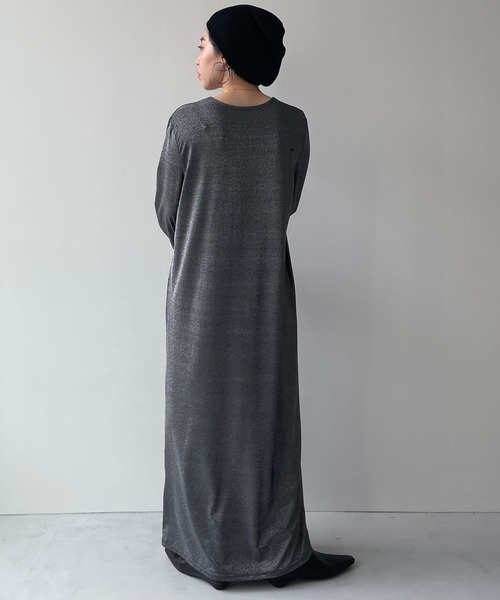wee9s(ウィークス)の「glitter disco long one piece / グリッターディスコロングラメワンピース(ワンピース・レディース・シルバー/ブラック・FREE/SHORT/LONG)」の9枚目の写真