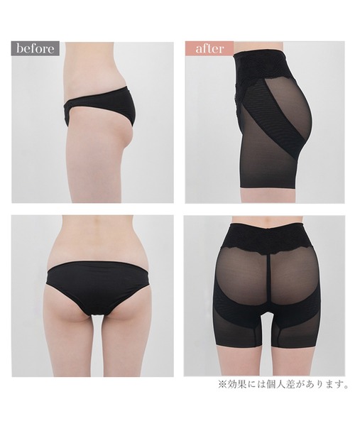 BRADELIS NEWYORK（ブラデリスニューヨーク）の「メッシュシアーライトガードル ブラデリス 補正下着 補整（ショーツ・レディース・モカ/ブラック・LL/L/M/S）」の3枚目の写真