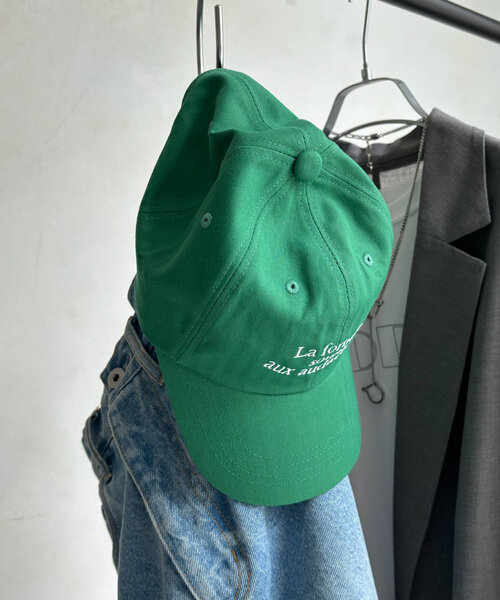 DouDou(ドゥドゥ)の「3段刺繍ロゴキャップ(キャップ・レディース・グリーン/ブラック/ホワイト/ベージュ・FREE)」の2枚目の写真