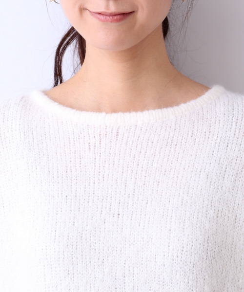 Rouge vif（ルージュヴィフ）の「フリンジニット（ニット/セーター・レディース・ベージュ/オフホワイト・FREE）」の5枚目の写真