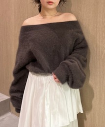 FRAY I.D カシミヤシルクオフショルプルオーバー カシミヤシルクオフショルプルオーバー(カットソー)｜トップス