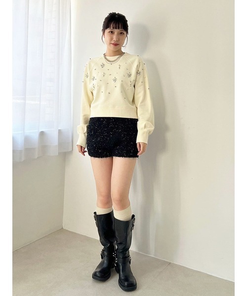 リリーブラウン[L.B CANDY STOCK]CANDYビジュースウェット LILY BROWN（リリーブラウン）の「[L.B CANDY STOCK]CANDY