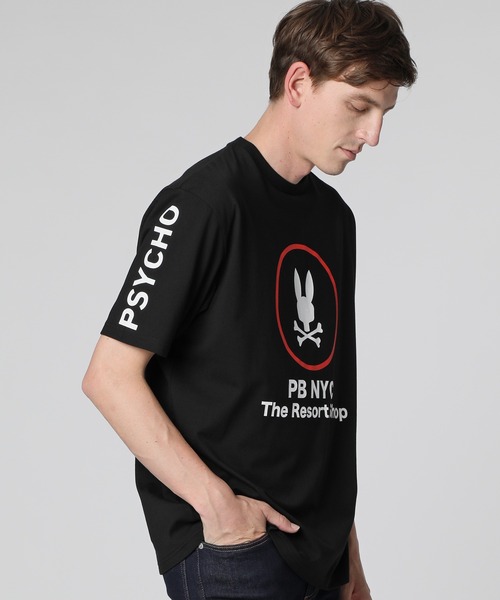 Psycho Bunny（サイコバニー）の「[WEB限定]スーベニアアートワーク Tシャツ（Tシャツ/カットソー・メンズ・ライトブルー/ブラック/ホワイト・SMALL/X-LARGE/LARGE/MEDIUM）」の3枚目の写真