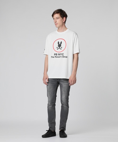 Psycho Bunny（サイコバニー）の「[WEB限定]スーベニアアートワーク Tシャツ（Tシャツ/カットソー・メンズ・ライトブルー/ブラック/ホワイト・SMALL/X-LARGE/LARGE/MEDIUM）」の15枚目の写真