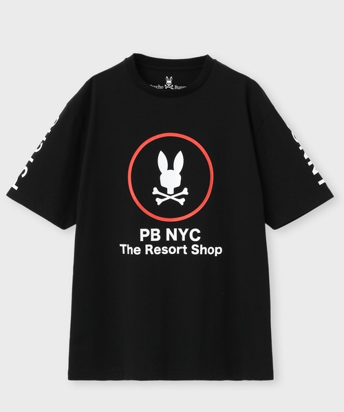 Psycho Bunny（サイコバニー）の「[WEB限定]スーベニアアートワーク Tシャツ（Tシャツ/カットソー・メンズ・ライトブルー/ブラック/ホワイト・SMALL/X-LARGE/LARGE/MEDIUM）」の5枚目の写真