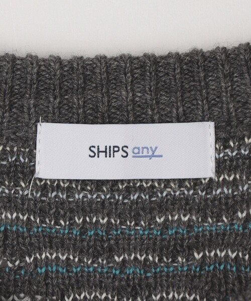 SHIPS any(シップス エニィ)の「SHIPS any: 〈手洗い可能〉ジオメトリック ジャガード クルーネック ルーズ ニット◇(ニット/セーター・メンズ・ブラック/ネイビー/グレー・MEDIUM/LARGE/X-LARGE)」の11枚目の写真