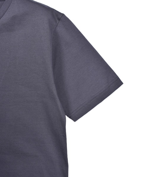 CUSTOM CULTURE(カスタムカルチャー)の「【Custom Culture】シルケット天竺 Vネック ショートスリーブTEE(Tシャツ/カットソー・メンズ・オフホワイト/チャコールグレー/ブラック/ホワイト系1・2/3/4)」の7枚目の写真