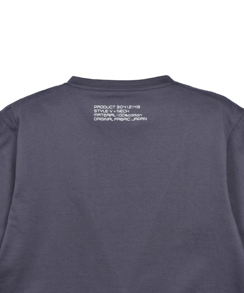 CUSTOM CULTURE(カスタムカルチャー)の「【Custom Culture】シルケット天竺 Vネック ショートスリーブTEE(Tシャツ/カットソー・メンズ・オフホワイト/チャコールグレー/ブラック/ホワイト系1・2/3/4)」の8枚目の写真