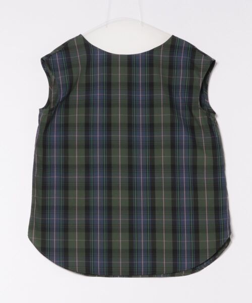 STRAWBERRY-FIELDS(ストロベリーフィールズ)の「マルチチェックフレンチスリーブブラウス(シャツ/ブラウス・レディース・ダークブラウン/グリーン/サーモンピンク/ロイヤルブルー・2)」の15枚目の写真