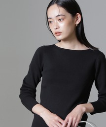 NANO universe（ナノユニバース）の「CICA＆UVカット加工リブニット（ニット/セーター・レディース）」