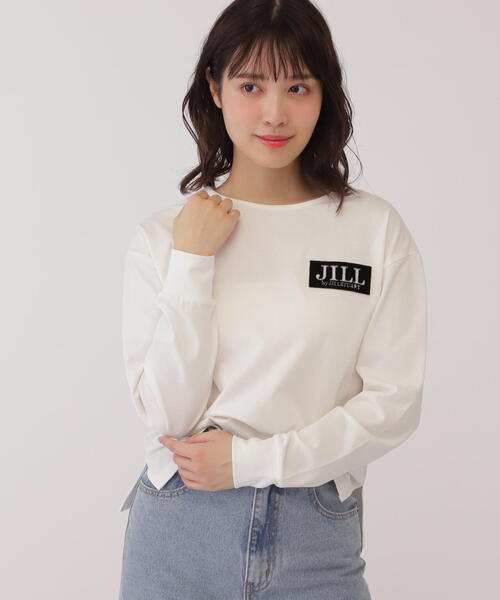 JILL by JILL STUART(ジルバイジルスチュアート)の「◇ブラッシュロゴオーバーサイズロンT(Tシャツ/カットソー・レディース・ホワイト系その他/ホワイト系その他3・FREE)」の7枚目の写真
