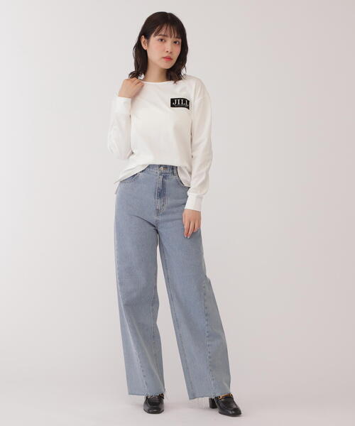 JILL by JILL STUART(ジルバイジルスチュアート)の「◇ブラッシュロゴオーバーサイズロンT(Tシャツ/カットソー・レディース・ホワイト系その他/ホワイト系その他3・FREE)」の10枚目の写真