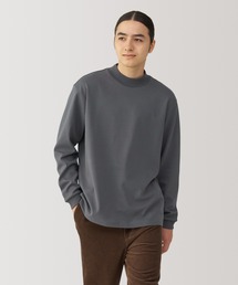 紳士　あたたかさを保つモックネック長袖Ｔシャツ