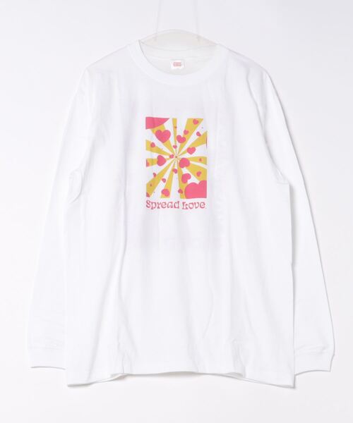 NO WAY(ノーウェイ)の「/Spread Love/オリジナルプリント L/S T(Tシャツ/カットソー・レディース・ブラック/ホワイト・LARGE/MEDIUM/SMALL)」の2枚目の写真