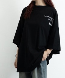 オーバーサイズ 英文字ロゴ 半袖Tシャツ