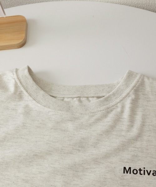 Miniministore(ミニミニストア)の「オーバーサイズ 英文字ロゴ 半袖Tシャツ(Tシャツ/カットソー・レディース・グレイッシュベージュ/ブラック/ロイヤルブルー/ホワイト・FREE)」の19枚目の写真