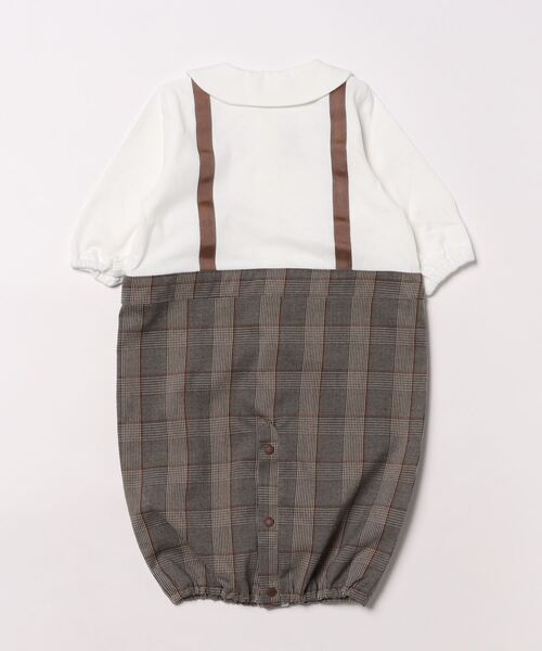 kladskap（クレードスコープ）の「サスペンダー風切替2wayオール（ロンパース・キッズ・グレー/ブラウン・50-70cm）」の3枚目の写真