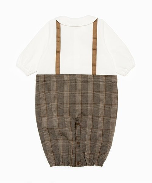 kladskap（クレードスコープ）の「サスペンダー風切替2wayオール（ロンパース・キッズ・グレー/ブラウン・50-70cm）」の13枚目の写真