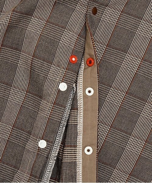 kladskap（クレードスコープ）の「サスペンダー風切替2wayオール（ロンパース・キッズ・グレー/ブラウン・50-70cm）」の8枚目の写真