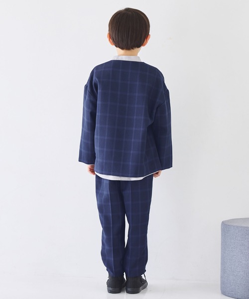 ノーカラーセットアップ（キッズ/100～130cm）（スーツセット