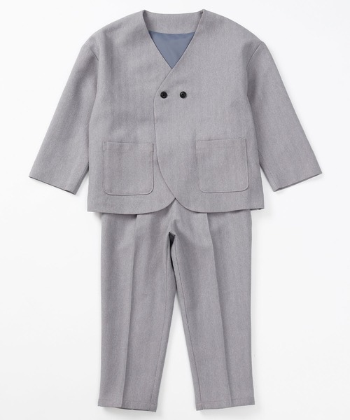 ノーカラーセットアップ（キッズ/100～130cm）（スーツセット