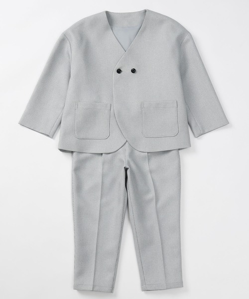 ノーカラーセットアップ（キッズ/100～130cm）（スーツセット