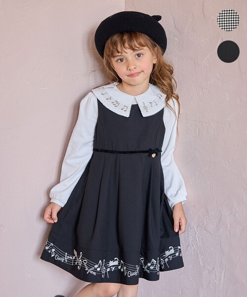 ANY（エニィ）の「モノトーン音符ジャンパースカート（スカート）」 - WEAR