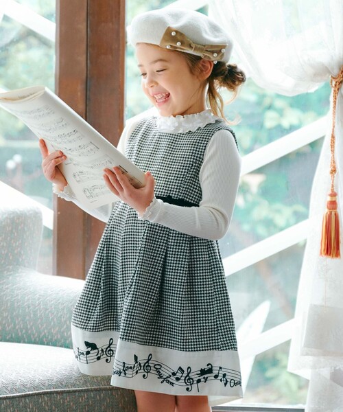 ANY（エニィ）の「モノトーン音符ジャンパースカート（スカート）」 - WEAR