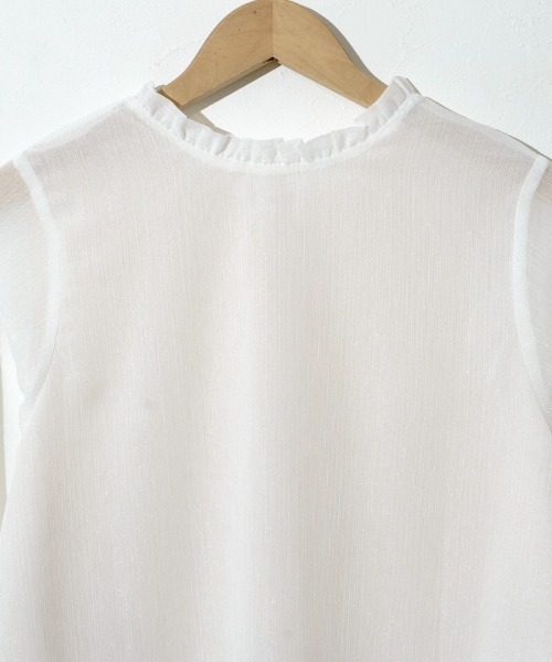 flower（フラワー）の「ブライトリボンブラウス（シャツ/ブラウス・レディース・ピンク/アイボリー・FREE）」の7枚目の写真